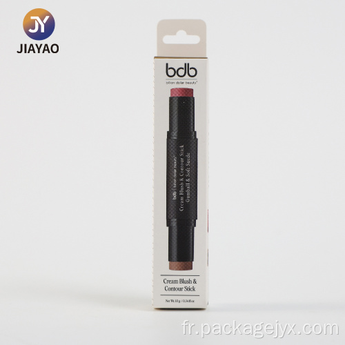 Boîte suspendue au détail pour fard à joues crème et bâton de contour